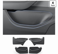 4PCS Door Side Storage Box Organizer LINERS for Tesla Model Y Juniper 2025 2026 picture