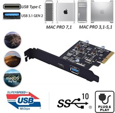 USB 3.1 USB Type C MAC PRO PCIe Card - Plug and Play Supports 3,1 4,1 5,1 picture