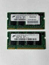 2 x Micron MT8VDDT3264HDG-335C3 PC2700S-2533-1-A1  256MB x 2 DDR 333  CL2.5  RAM picture