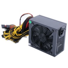1800W PSU ATX Power Supply for Mining Machine Support 16pcs 6+2PIN Graphics Gold picture