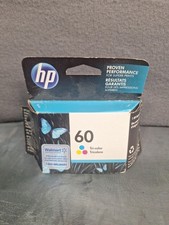 New HP 60 Tri-Color Ink Cartridge CC643WN 140 200Pages EXP SEP 2022 picture