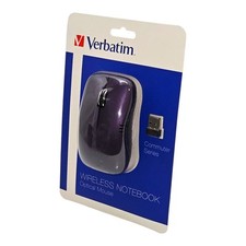 Verbatim Wireless Notebook Optical Mouse - Purple - 99781 w/ 2.4 GHz USB dongle picture