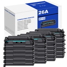 20PK CF226A 26A Toner Compatible With HP LaserJet Pro M402n M402 M426fdn Printer picture