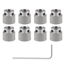 Aokin Stainless Steel Extruder Wheel Gear 36 Teeth Drive 3D 8 Pcs  picture