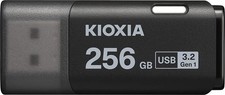 KIOXIA Flash Memory USB 3.2 Gen 1 KLU301A256GK Cap Type 256GB Black JPN picture