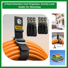 Heavy-Duty 6-Pack Extension Cord Organizer - Adjustable, Secure Storage Solution picture
