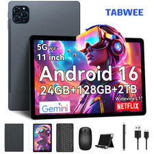 TABWEE T90 11 Inch Android 16 Tablet 24GB+128GB+2TB 5G WiFi Gemini AI Octa Core picture