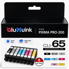 CLI-65 Ink Cartridge for PIXMA PRO-200 PIXMA PRO-200S Y/C/B/M/PC/PM/LGY/GY picture