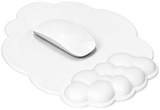 JIKIOU Ergonomic Cloud Mouse Pad with Memory 10.4L x 9.8W inches, 01White picture
