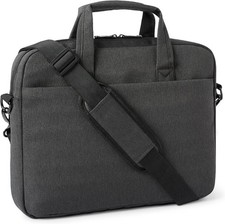 Black Messenger Bag for 15.6-Inch Laptops, Compatible with Computers and Tablets picture