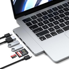 Satechi 7 in 1 USB C Hub Multiport Adapter Pro Slim, C Dongle, Silver picture