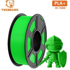 TECBEARS PLA Plus Filament 1KG Green 1.75mm 3D Printer Filament PLA+ Neatly picture