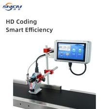Automatic 12.7mm Production Line Inkjet Date Coding QR Barcode without conveyor picture