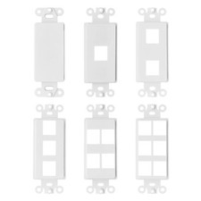 Decora RJ45 Network Keystone Wall Plate Insert - 0 1 2 3 4 6 Port picture