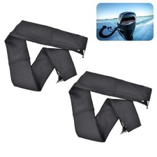 2 PCS 48Inch Trolling Motor Cable Sleeve Black Zippered Rigging Protector picture