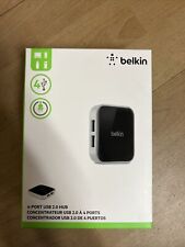 BELKIN 4 PORT 4-PORT POWERED USB 2.0 HUB FOR MAC OR WINDOWS NEW picture