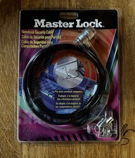 MASTER LOCK & KENSINGTON Notebook Security Cable #64032 A - Lot Of 3 picture