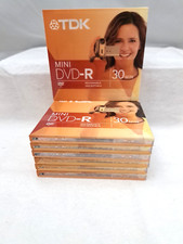 7 Pack TDK Mini DVD-R 30 Minute Video Disc with Hard Cases BRAND NEW picture