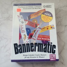 Swift Platinum BANNERMATIC CD ROM for Windows 95 3.1 - NEW Sealed Computer PC picture