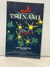 Vintage Apple II IIe IIc IIgs Software Game TSUNAMI  Creative Computing Software picture