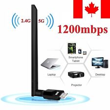 1200Mbps Wireless USB WiFi Network Adapter Dual Band 2.4 & 5ghz w/Antenna For PC picture