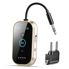 Bluetooth 6.0 Transmitter Receiver – Airplane/TV/Gym Wireless – Silver Black picture