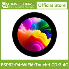 Waveshare ESP32-P4 3.4/4 Inch Round Touch Display Development Board  Wi-Fi 6 picture