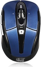 ADESSO IMOUSE S60L WRLS OPTICAL NANO MOUSE BLU SCALABLE DPI 800/1600 6BTN DESIGN picture