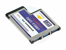 Laptop 54mm Express Card ExpressCard to 3 Port USB 3.0 Adapter Superspeed 5Gbps picture