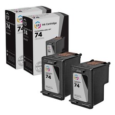 LD Replacement Replacement Ink Cartridges for HP CB335WN (HP 74) Black (2 pack) picture