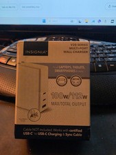 Insignia V20 Series Multi-Port Wall Laptop Cell Phone Tablet Charger 100W/112W picture