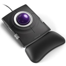 Wired Trackball Mouse, Ergonomic Finger Control Trackball with 55mm Large Bal... picture