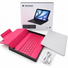 Dexnor Magnetic Keyboard Case Touchpad iPad Pro 11 Air 10.9 M2 M3 Pink Open Box picture
