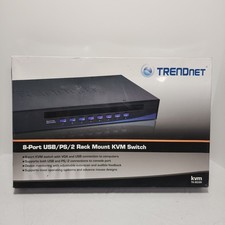 TRENDnet TK-803R 8-PORT USB/PS 2 Rack Mount KVM Switch - Tested - USED ONCE picture