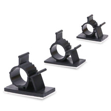 100Pcs 3 Sizes Adjustable Multipurpose Self-Adhesive Cable Clips Wire Clamps picture