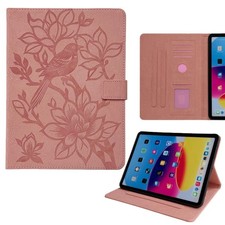 Vintage Emboss Card Tablet Case Flip Stand Cover For iPad 7th 8th 9th Gen 10.2