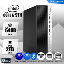 HP Desktop Computer PC Up to i7 9TH, 64GB RAM, 2TB SSD,  Windows 10/11,WIFI picture