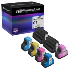 7PK BLACK COLOR Ink Set for HP02 HP 02 BLK CMY PhotoSmart 8250 3210xi 3310 C6175 picture