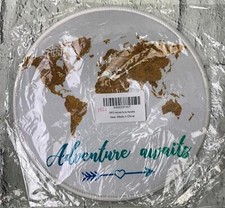 Adventure Awaits Mouse Pads Stylish Office Accessories 8in Round picture