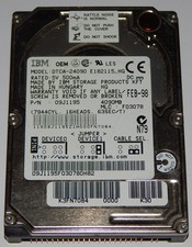 IBM Travelstar DTCA-24090 4090MB 44pin IDE 2.5