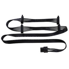 6Pin Male to 4 SATA 15Pin Power Suppl Cable for Corsair HX650 HX750 HX850 HX1050 picture