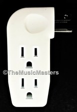 Triple 3 Outlet Grounded AC Wall Plug Power Tap Splitter 3-Way Electric Adapter picture