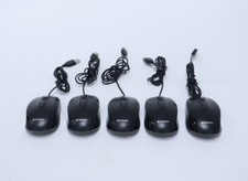 Lot of 5 Verbatim 70249 USB Computer Wired Mouse Tested picture
