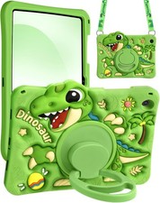Case for Samsung Galaxy Tab A9+ - Cute Cartoon Silicone Cover with Adjustable St picture