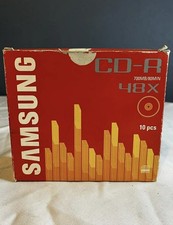 New Samsung CD-R 700mb / 80min 48x Rewritable Discs X 10 Pcs picture