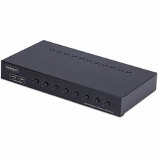 StarTech 8-Port DisplayPort 1.2 KVM Switch, 4K 60Hz, USB 2.0 Hub, Push-Button picture