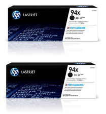 HP 94X 2 pack High Yield Black LaserJet Toner Cartridge CF294X NEW & SEALED picture
