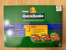 Intuit QuickBooks Pro 2008 3-User Accounting Software CD Retail Windows XP/Vista picture