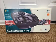 Logitech Cordless Desktop Wave Ergonomic Keyboard & Mouse & Reciever New In Box picture