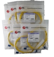 Fiber Patch Cable 2 Fibers, LC UPC Duplex To LC UPC Duplex, Single Mode 3M 6 Lot picture